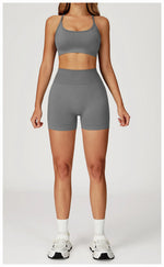 Load image into Gallery viewer, Seamless Contour Two Piece Yoga Set for Performance