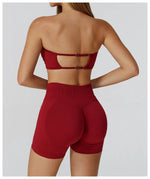 Load image into Gallery viewer, Seamless Contour Yoga Bra Open Back For Athleisure Wear