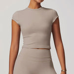 Load image into Gallery viewer, Performance Contoured Seamless Yoga Shirt Quick Dry