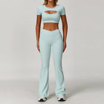 Load image into Gallery viewer, Premium Performance Knit Yoga Set With Contoured Leggings