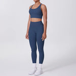 Load image into Gallery viewer, Ultra Luxe Contour Yoga Wear 2 Piece Leggings Nylon