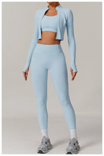 Load image into Gallery viewer, Three Piece Breathable Yoga Tracksuit Pro For Performance