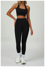 Load image into Gallery viewer, 2 Piece Contouring Sculpted Yoga Ensemble Performance