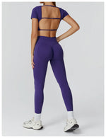Load image into Gallery viewer, Seamless Premium Athleisure 2 Piece Leggings Set Nylon