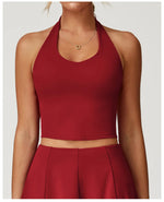Load image into Gallery viewer, Halter Seamless Yoga Bra Vest with High Performance Fabric