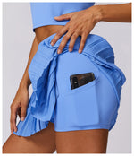Load image into Gallery viewer, Pocketed High Waist Tennis Skirt Performance Wear Nylon
