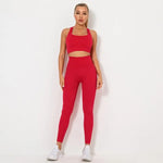 Load image into Gallery viewer, Seamless Contour Two Piece Yoga Set Performance Wear