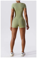 Load image into Gallery viewer, Soft Premium Contoured All In One Yoga Bodysuit Sleeves