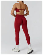 Load image into Gallery viewer, Seamless Premium Athleisure 2 Piece Leggings Set Nylon