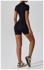 Load image into Gallery viewer, Seamless Contour Zippered Yoga Bodysuit Performance