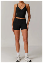 Load image into Gallery viewer, 2 Piece Seamless Contour Yoga Set Nylon Spandex Blend