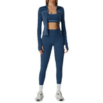 Load image into Gallery viewer, Contour Performance High Waist Athleisure Set Seamless