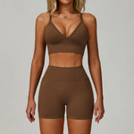 Load image into Gallery viewer, Two Piece Contour Seamless Performance Yoga Ensemble