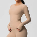 Load image into Gallery viewer, Luxurious Breathable Contoured Long Sleeve Yoga Top Nylon