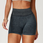 Load image into Gallery viewer, High Waist Sandwashed Performance Yoga Shorts LuxeLine