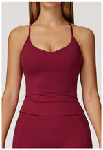 Load image into Gallery viewer, Cross Strap Light Weight Breathable Contour Sport Bra