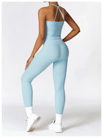 Load image into Gallery viewer, Seamless Sculpted Yoga Core Set Leggings Ribbed Contour