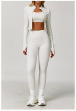 Load image into Gallery viewer, Three Piece Breathable Yoga Tracksuit Pro For Performance