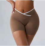 Load image into Gallery viewer, High Rise Contour Performance Shorts With Cross Wise Waist