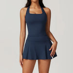 Load image into Gallery viewer, Two Piece Seamless Contour Yoga Leggings Set Nylon Knit