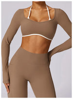 Load image into Gallery viewer, Luxurious Backless Yoga Top Breathable Contour Performance