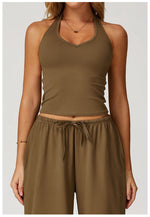 Load image into Gallery viewer, Breathable Impact Contour Yoga Sports Bra Elevation