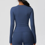 Load image into Gallery viewer, Luxurious Breathable Contoured Long Sleeve Yoga Top Nylon