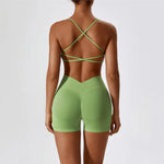 Load image into Gallery viewer, Seamless Performance Yoga Set Contour Nylon Knit Fabric