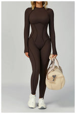 Load image into Gallery viewer, Seamless Contour Yoga Tracksuit Set Performance Wear