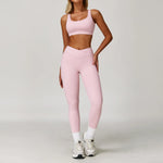Load image into Gallery viewer, Premium Performance Knit Yoga Set With Contoured Leggings