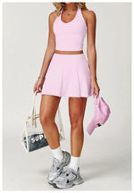 Load image into Gallery viewer, Luxurious Contouring Seamless Halter Set Performance