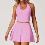 Load image into Gallery viewer, Luxurious Contouring Seamless Halter Set Performance