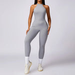 Load image into Gallery viewer, Backless Contour Jumpsuit Set with Seamless Performance