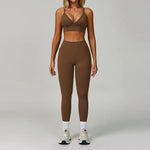 Load image into Gallery viewer, Two Piece Contour Seamless Performance Yoga Ensemble