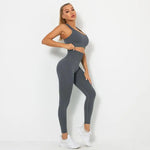 Load image into Gallery viewer, Seamless Contour Two Piece Yoga Set Performance Wear