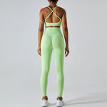 Load image into Gallery viewer, Seamless Performance Wear Set With High Waist Leggings