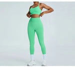 Load image into Gallery viewer, Seamless Performance Wear Set With High Waist Leggings