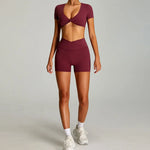 Load image into Gallery viewer, Luxurious Contoured Yoga Set Quick Drying Performance