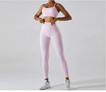 Load image into Gallery viewer, Seamless Performance Wear Set With High Waist Leggings