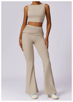 Load image into Gallery viewer, High Waist Flare Leggings for Studio Sophistication