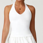 Load image into Gallery viewer, Seamless Contour Halter Bra Open Back Premium Breathable