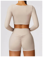 Load image into Gallery viewer, Luxurious Breathable High Waist Contour Yoga Shorts Nylon
