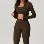 Load image into Gallery viewer, Three Piece Breathable Yoga Tracksuit Pro For Performance