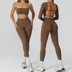 Load image into Gallery viewer, Seamless Premium Athleisure 2 Piece Leggings Set Nylon