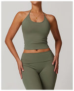 Load image into Gallery viewer, Racer Back Breathable Contour Light Weight Sports Bra Nylon