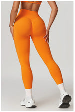Load image into Gallery viewer, Seamless High Waist Breathable Yoga Leggings Performance