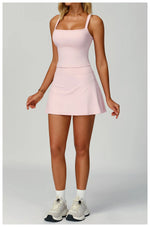 Load image into Gallery viewer, Luxe Contour 2 Piece Yoga Wear Ensemble Nylon Knit Fabric