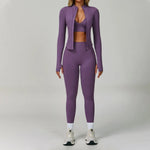 Load image into Gallery viewer, Two Piece Contour Seamless Performance Yoga Ensemble