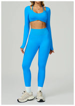 Load image into Gallery viewer, Seamless Contour 2-Piece Contemporary Yoga Set Breathable