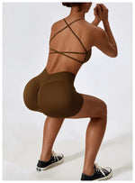 Load image into Gallery viewer, Seamless Performance Yoga Set Contour Nylon Knit Fabric